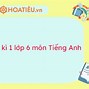 Test Tiếng Anh Lớp 6 Học Kì 1