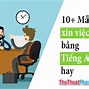 Thiệu Một Số Công Việc Bằng Tiếng Anh Trong